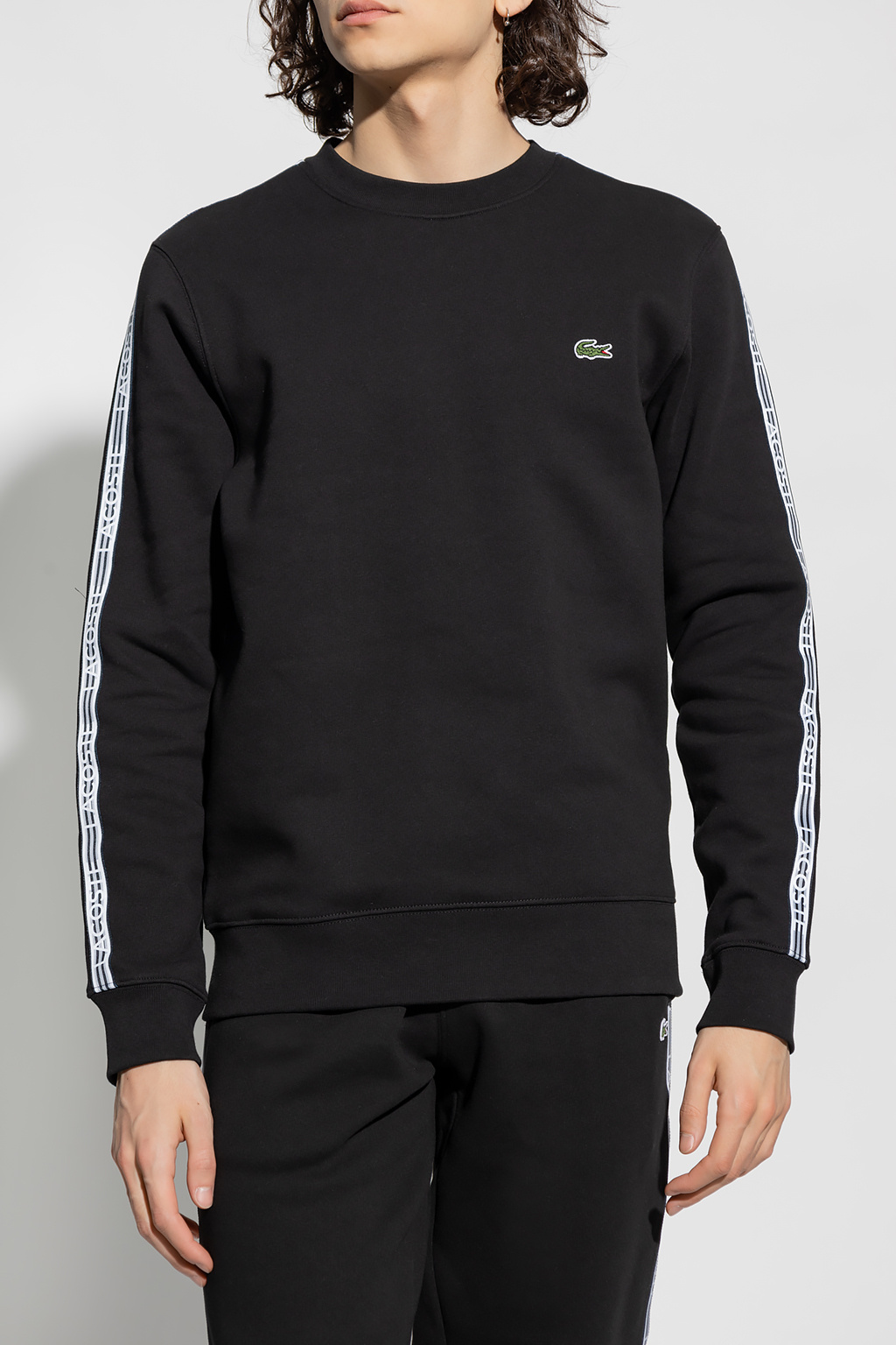 即完品】CLUBHAUS x Lacoste Sweat - Black 5.jpg